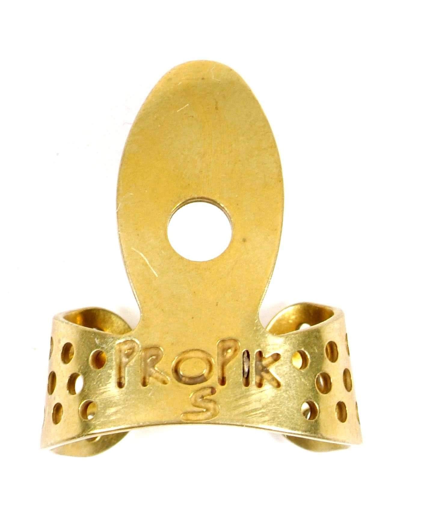 Image 1 of Propik Brass Fingerpick, Single Wrap, Small - SKU# PKWC-BRS-S : Product Type Accessories & Parts : Elderly Instruments