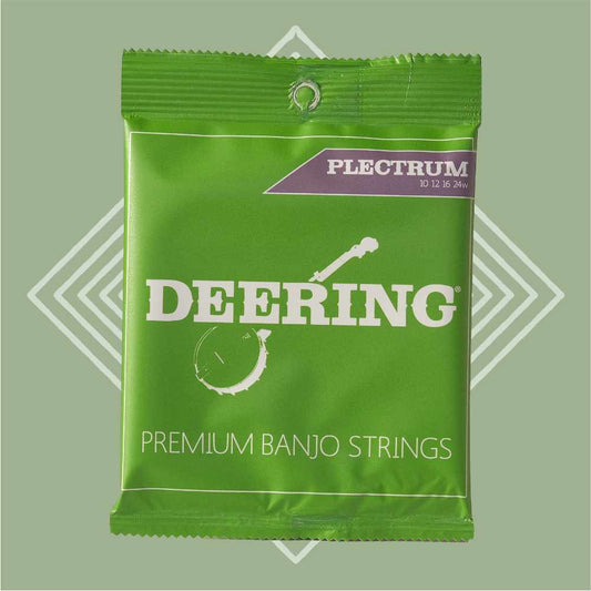 Deering Nickel-Plated .10-.24 4-String Plectrum Banjo Strings