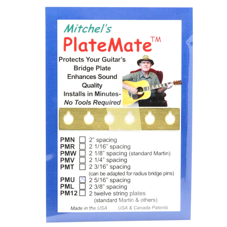 Image 2 of Mitchel's Acoustic Guitar "Plate Mate", 2 5/16" Spacing - SKU# PM100-2-5/16 : Product Type Accessories & Parts : Elderly Instruments
