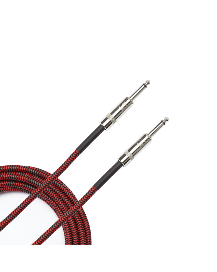 Image 1 of D'Addario Planet Waves Custom Series 10' Braided Instrument Cable, Red - SKU# PWBG10RD : Product Type Cables & Accessories : Elderly Instruments