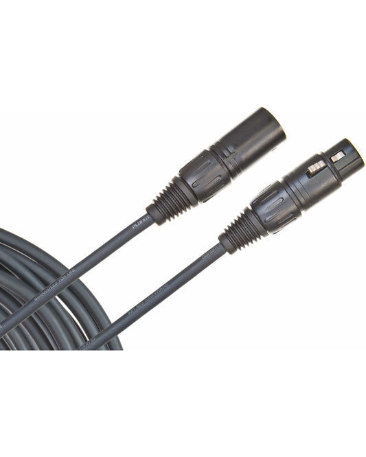 Male and Female ends of D'Addario Planet Waves 25' Classic Series Microphone Cable