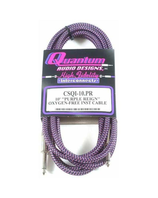 Image 1 of Quantum Audio Designs 10 Foot Braided Instrument Cable - SKU# Q10N : Product Type Cables & Accessories : Elderly Instruments