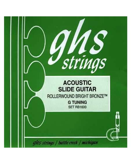 Image 1 of GHS RB160 Rollerwound Bright Bronze Resonator Guitar G Tuning Strings - SKU# RB1600 : Product Type Strings : Elderly Instruments