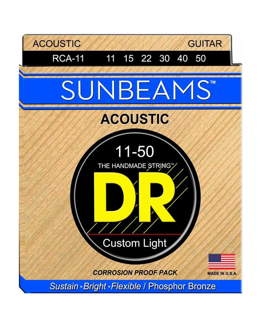 Image 1 of DR RCA-11 Sunbeam 6-String Acoustic Guitar Set - SKU# DRRCA11 : Product Type Strings : Elderly Instruments