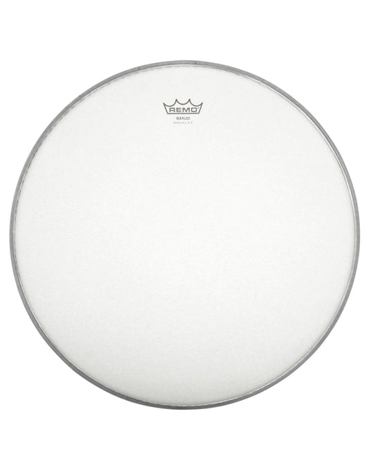 Front of Remo Frosted Top Banjo Head, 10 7/8 Inch Diameter, High Crown (1/2 Inch)