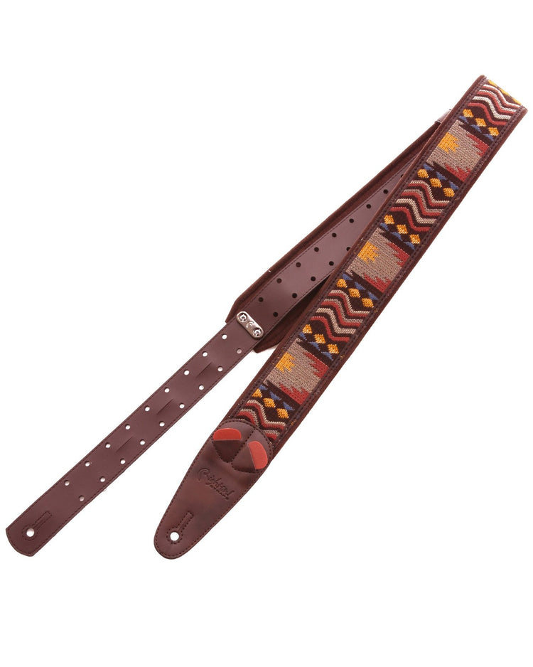 Front of Right On! Straps Mojo Azteca Guitar Strap