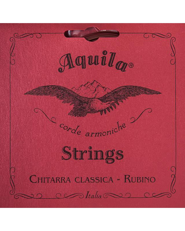 Image 1 of Aquila 134C Rubino Classical Guitar Strings, Red Trebles & Alabastro Basses, Superior (High) Tension - SKU# A134C : Product Type Strings : Elderly Instruments