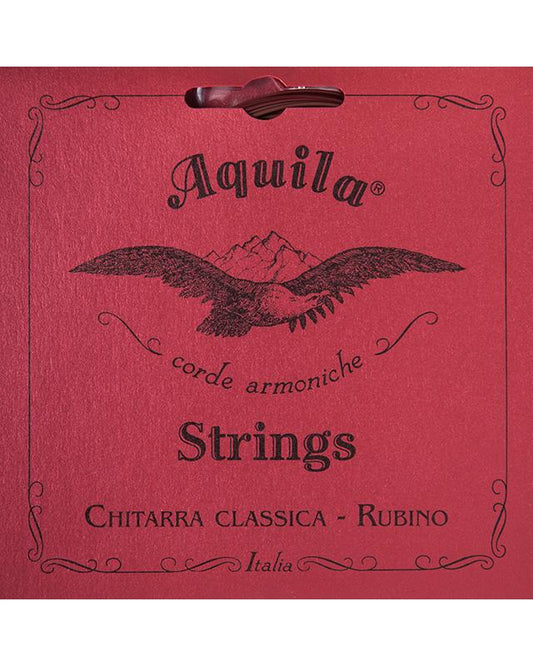 Image 1 of Aquila 134C Rubino Classical Guitar Strings, Red Trebles & Alabastro Basses, Superior (High) Tension - SKU# A134C : Product Type Strings : Elderly Instruments