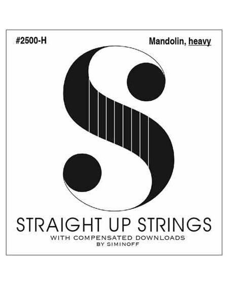 Image 1 of Straight Up 2500-H Phosphor Bronze Heavy Gauge Mandolin Strings by Siminoff - SKU# S2500-H : Product Type Strings : Elderly Instruments