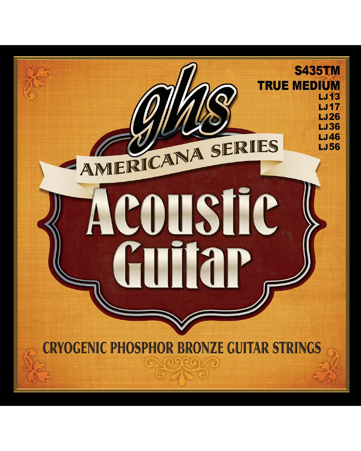 Image 1 of GHS S435TM Americana True Medium Phosphor Bronze Acoustic Guitar Strings - SKU# LJ40TM : Product Type Strings : Elderly Instruments