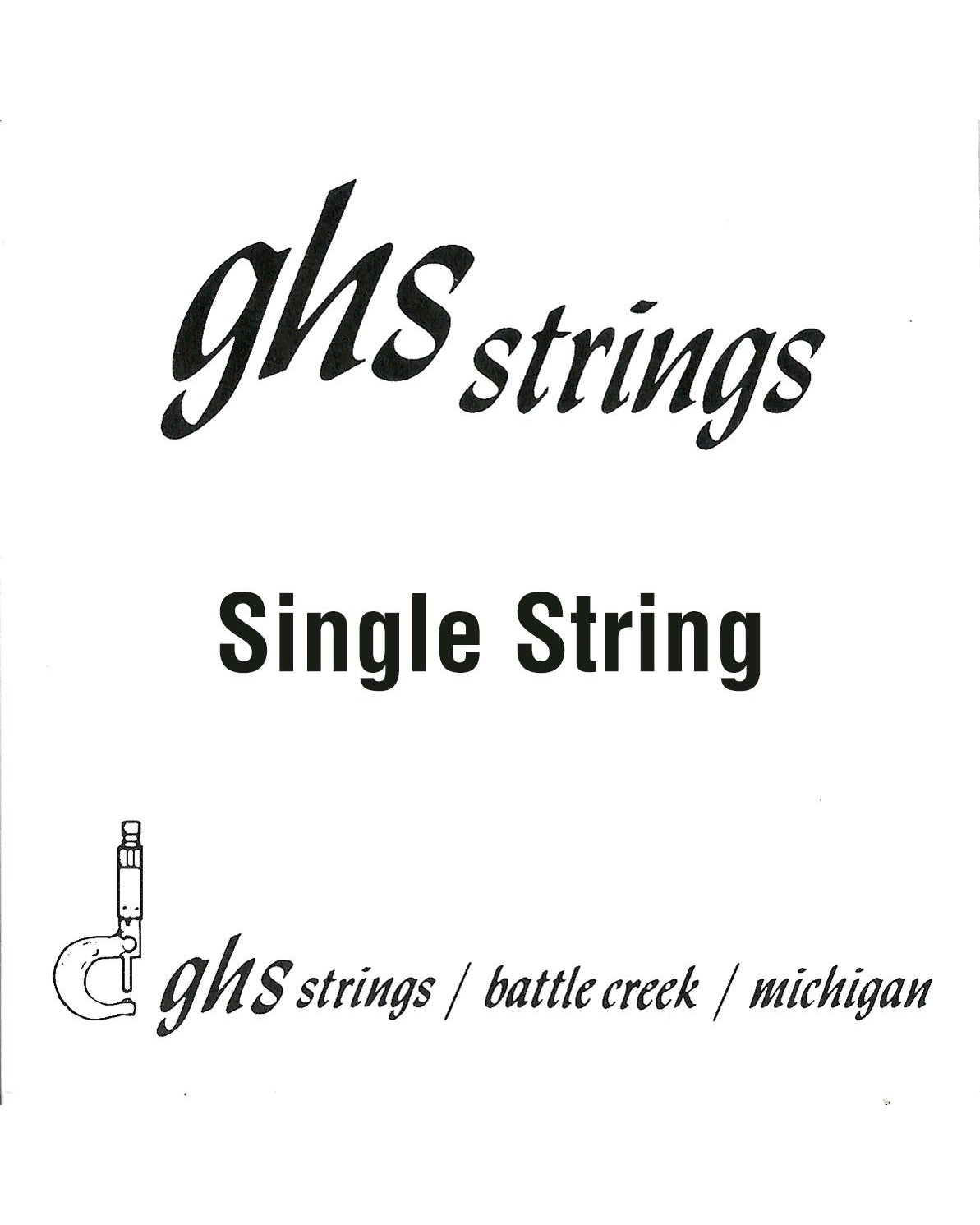 Image 1 of GHS DY18 Nickel Roundwound Ball End Single String 018 - SKU# NB018 : Product Type Strings : Elderly Instruments