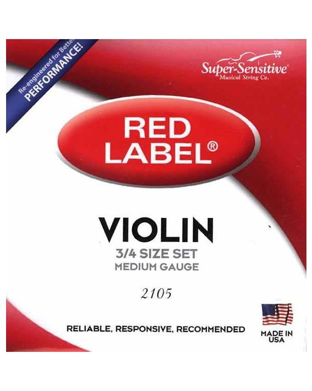 Image 1 of Super Sensitive 2105 Medium 3/4 Violin String Set - SKU# SS75 : Product Type Strings : Elderly Instruments