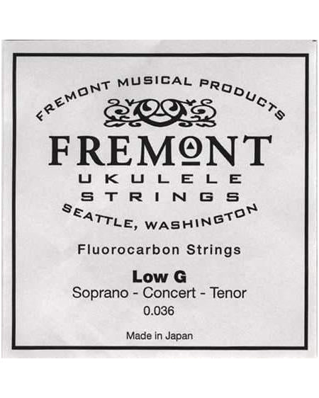 Image 1 of Fremont Clear Fluorocarbon Ukulele Single Unwound Low G String, for Soprano and Concert - SKU# STRFCG : Product Type Strings : Elderly Instruments