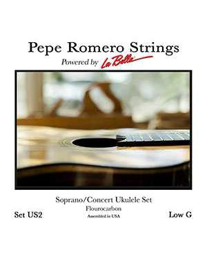 Image 1 of Pepe Romero Strings US2 Soprano/Concert Ukulele Set, Low G - SKU# PUS2 : Product Type Strings : Elderly Instruments