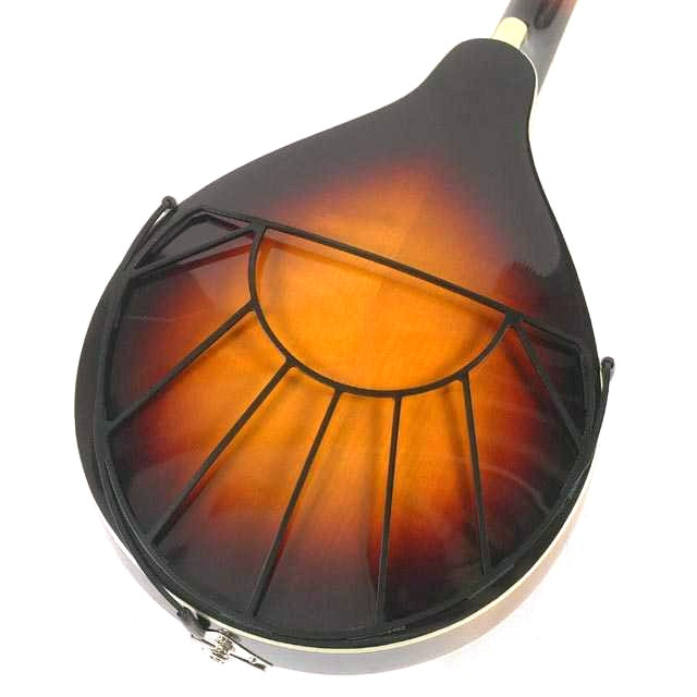 Front of Tone-Gard for Traditional Mandolin, Sunrise Pattern on Mandolin
