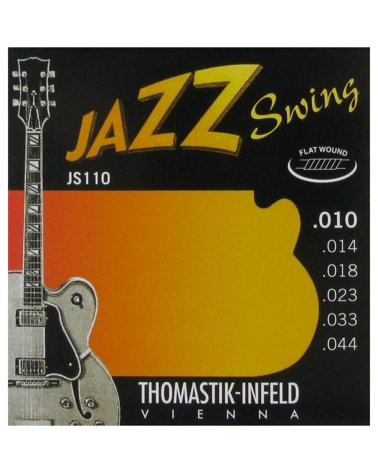 Image 1 of Thomastik Infeld JS110 Jazz Swing Flatwound Extra Light 6-String Electric Guitar Set - SKU# JS110 : Product Type Strings : Elderly Instruments