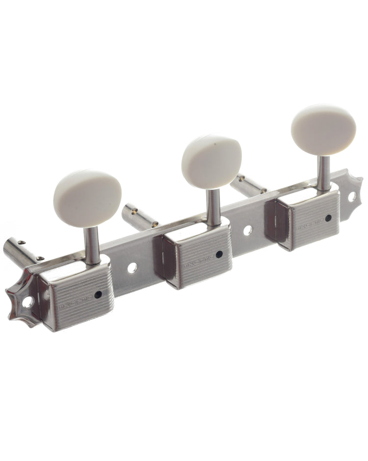 Image 1 of Vintage Replica 3 On A Plate Tuning Machines (Slotted Peghead) - SKU# TK702 : Product Type Accessories & Parts : Elderly Instruments