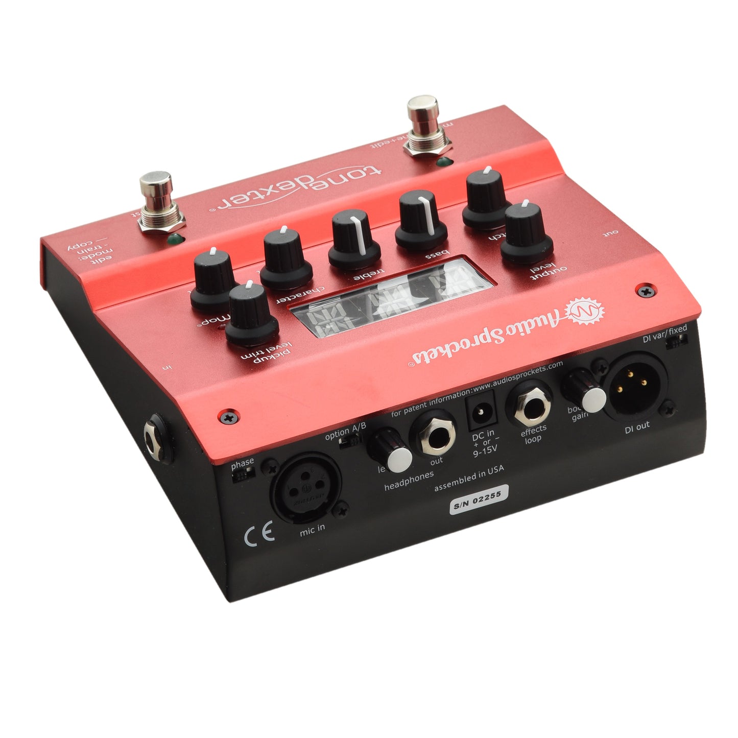 Image 2 of Audio Sprockets ToneDexter Acoustic Instrument PreAmp Pedal - SKU# TONEDEXTER : Product Type Effects & Signal Processors : Elderly Instruments