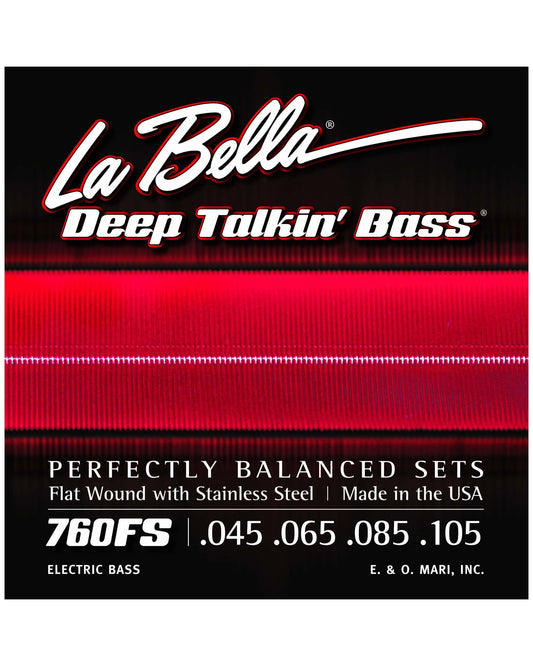 Image 1 of La Bella 760FS-TB Flat Wound Through Body Bass Strings - SKU# 760FSTB : Product Type Strings : Elderly Instruments