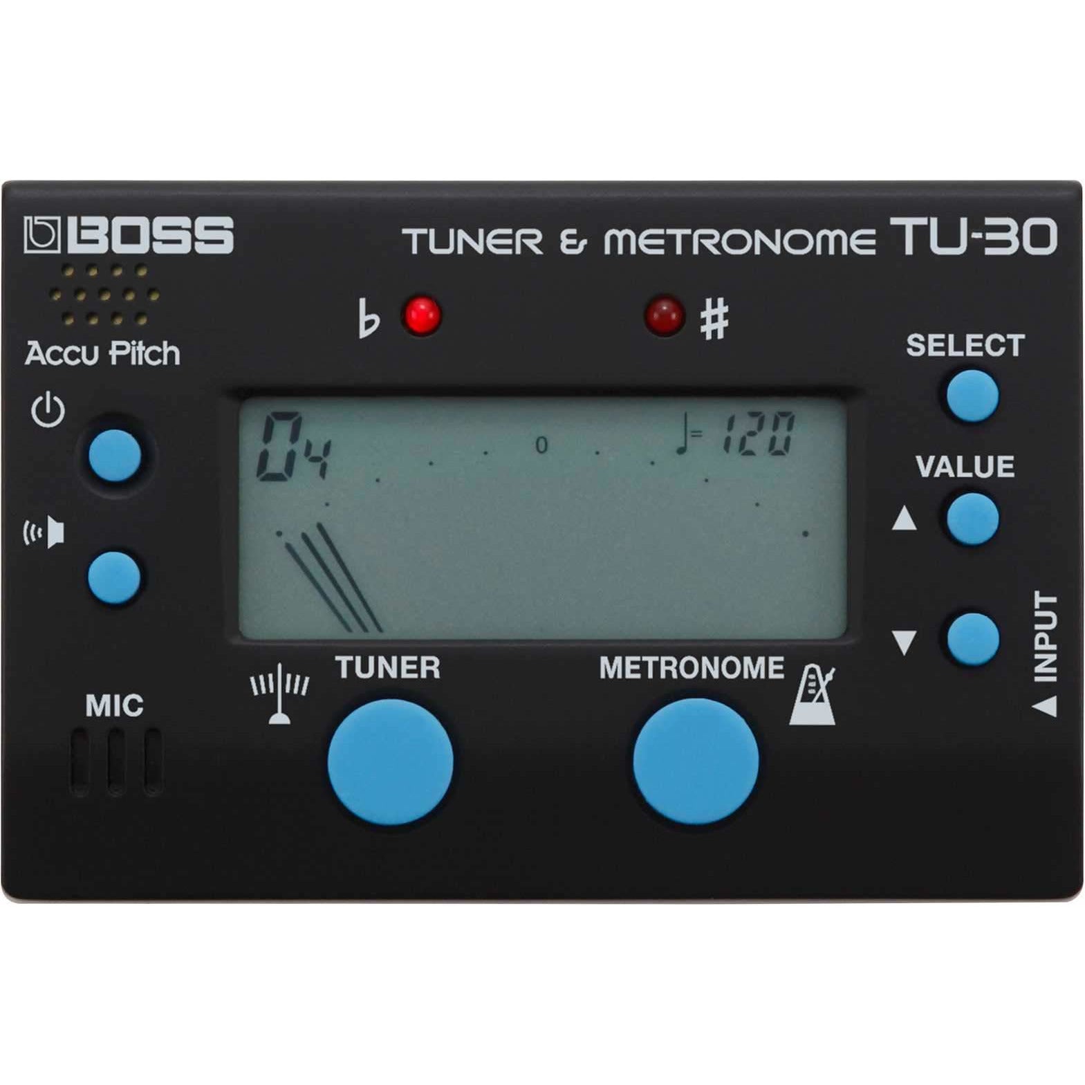 Image 3 of Boss TU-30 Tuner & Metronome - SKU# TU30 : Product Type Accessories & Parts : Elderly Instruments