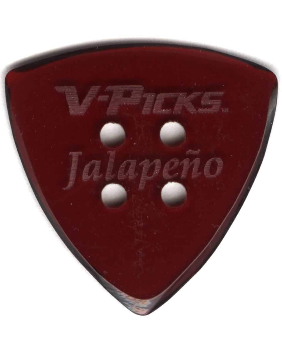 Image 1 of V-Picks Red Hot Jalapeno Pick, 1.5MM - SKU# VJAL : Product Type Accessories & Parts : Elderly Instruments